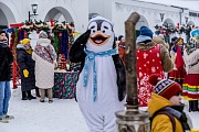 на съемках фильма Новый год в Берёзовке